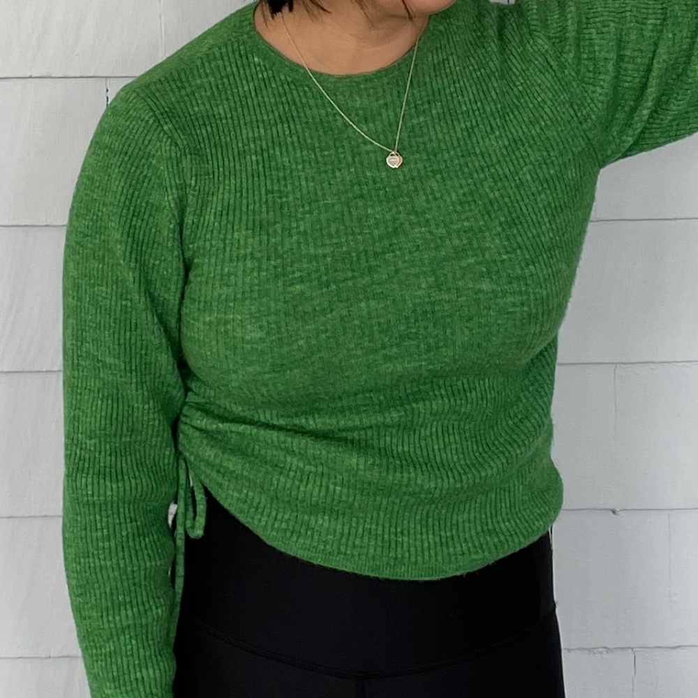 ZARA SIDE PLEAT KNIT SWEATER - Picture 7 of 8